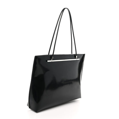Saint Laurent Patent Calfskin Suzanne Shopping Tote Black 3 of 17