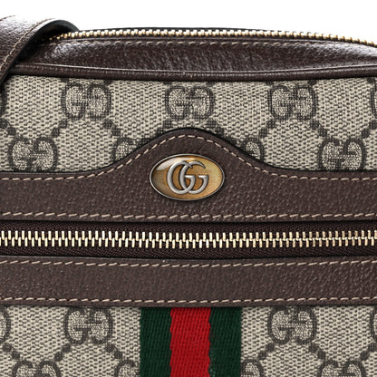 Gucci GG Supreme Monogram Web Mini Ophidia Shoulder Bag Brown 8 of 14