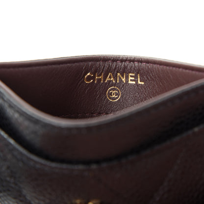 Chanel Caviar Quilted Card Holder Black 6 of 9
