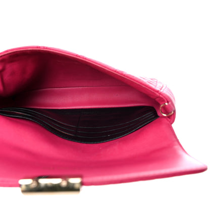 Christian Dior Lambskin Cannage Miss Dior Promenade Pouch Fuchsia 5 of 24