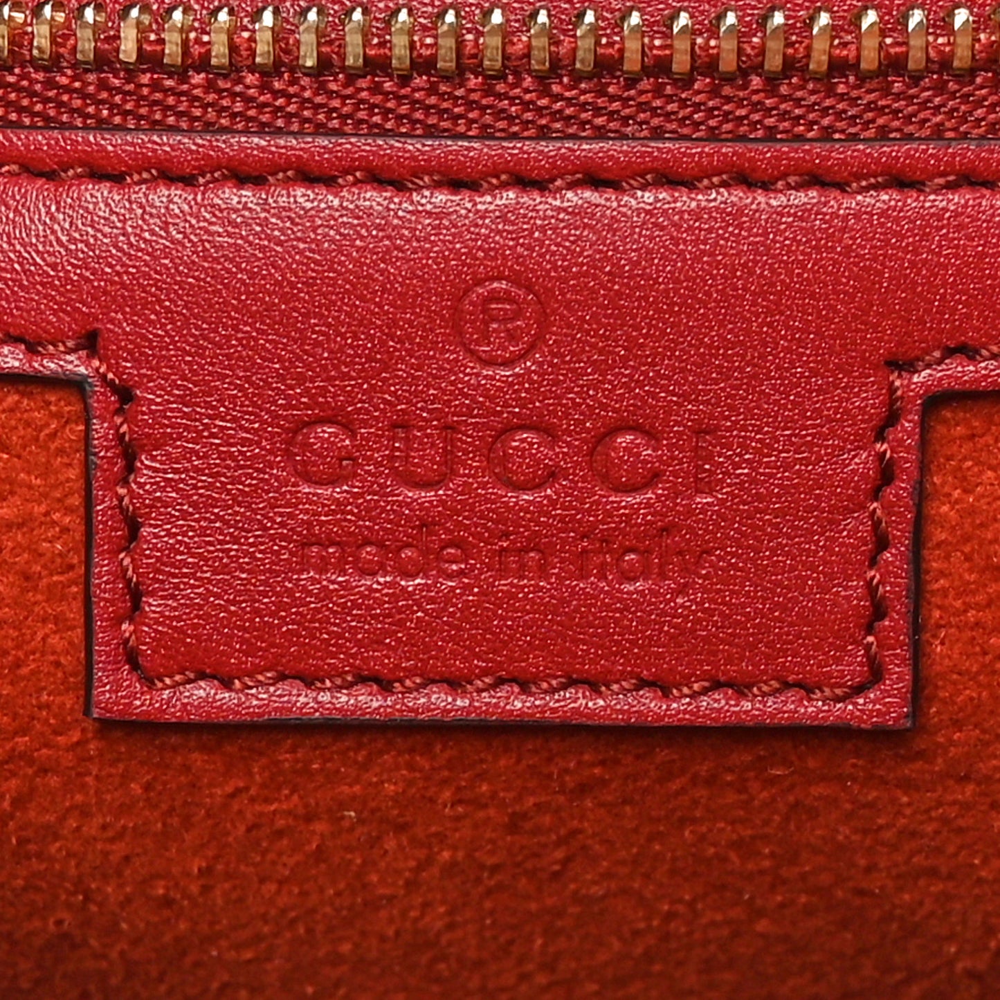 Suede Web Large Attache Shoulder Bag Red