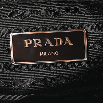 Prada Re-Nylon Nappa Triangle Quilted Padded Double Handled Zip Pocket Tote Black 12 of 21