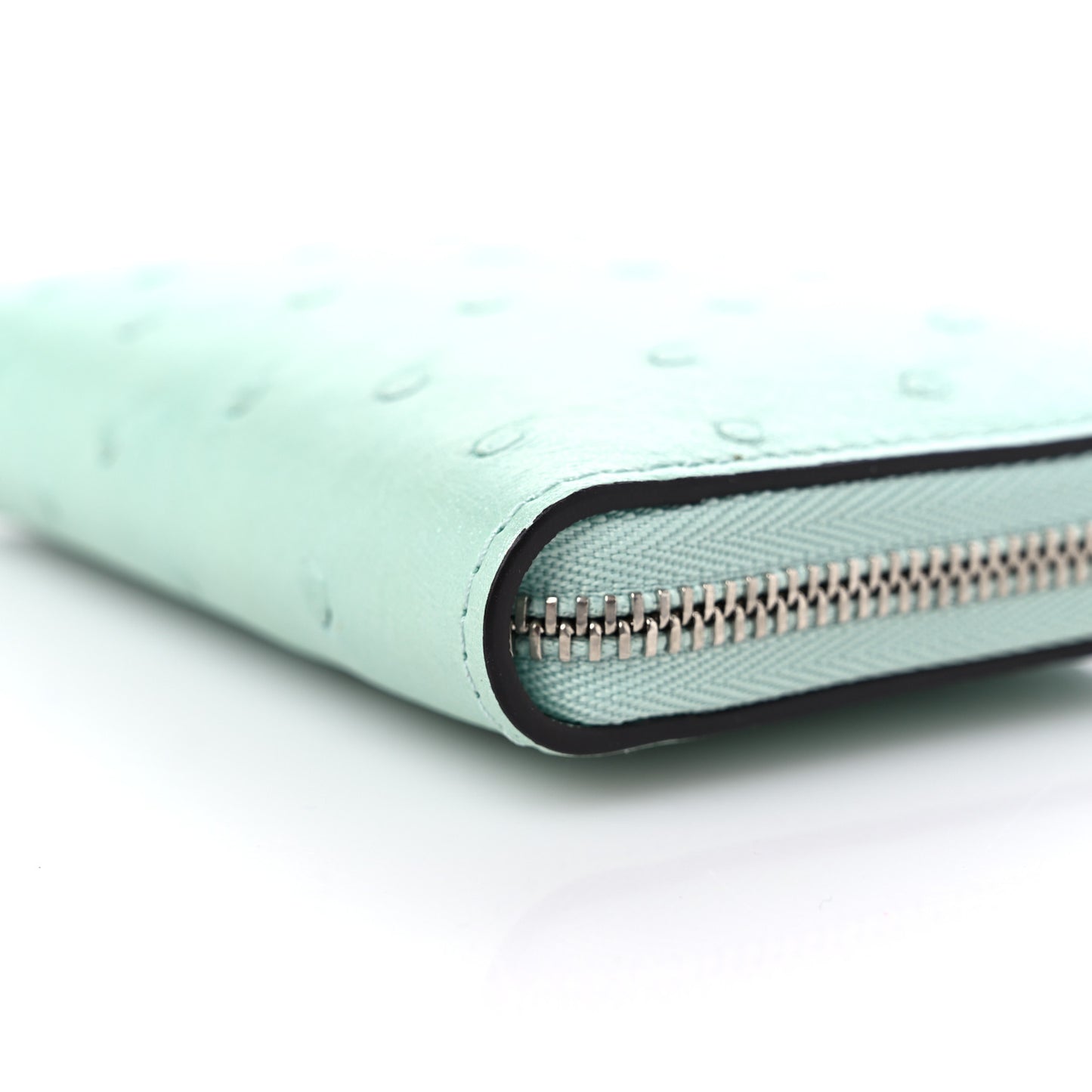Ostrich Zippy Coin Purse Candy Green