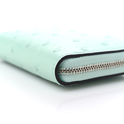 Louis Vuitton Ostrich Zippy Coin Purse Candy Green 8 of 8