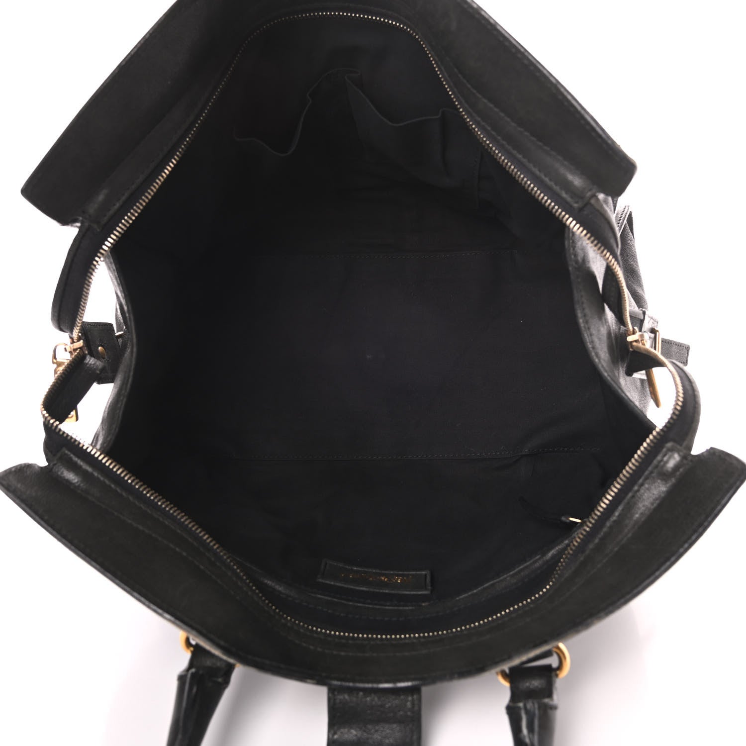 Saint Laurent Sheepskin Medium Cabas ChYc Black 5 of 26