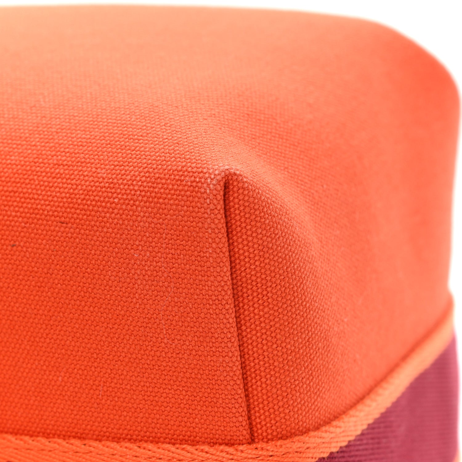 Hermes Canvas Large Bride-A-Brac Pouch Orange Feu Burgundy 8 of 11