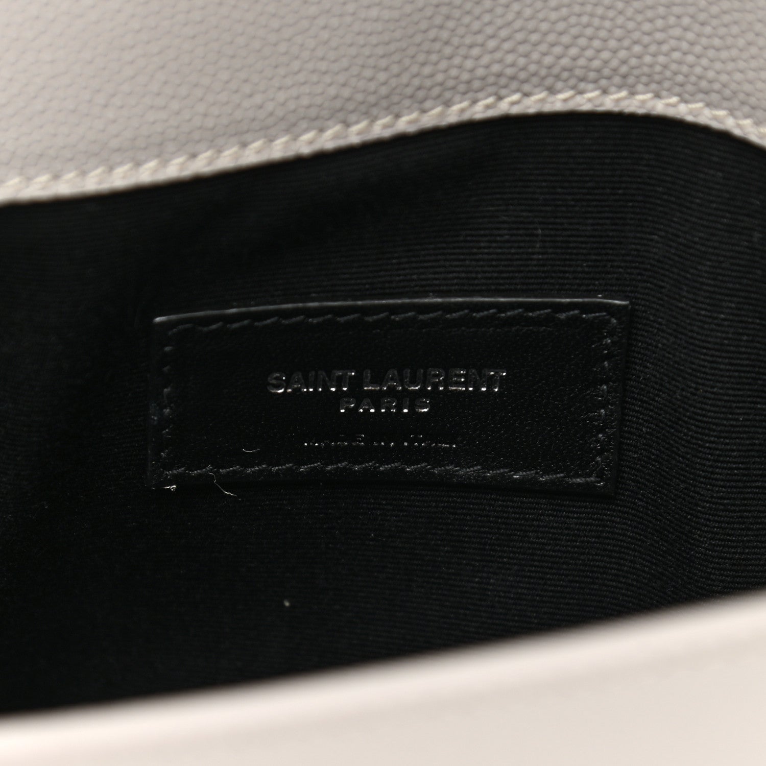 Saint Laurent Grain De Poudre Uptown Pouch Granite 6 of 7