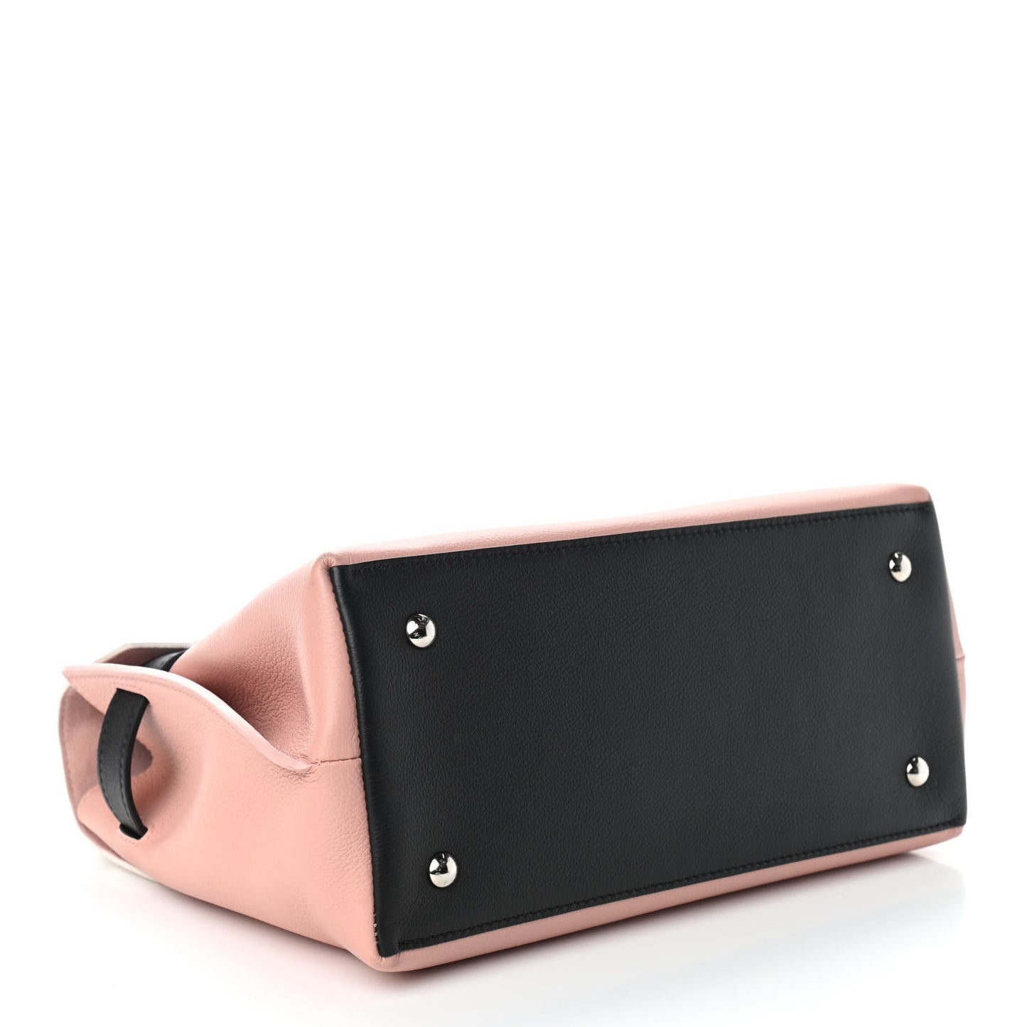 Soft Calfskin Lockme Ever Rose Ballet White Maito Black