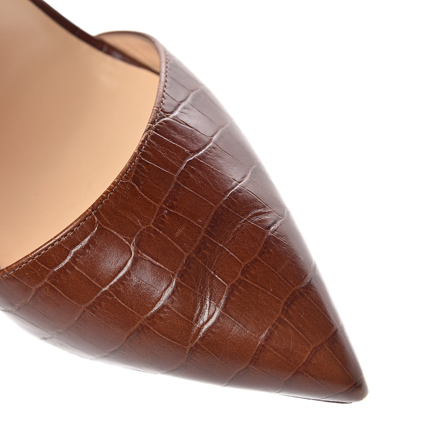 Calfskin Nil Harler 100 Ankle Strap Pumps 41 Cuoio