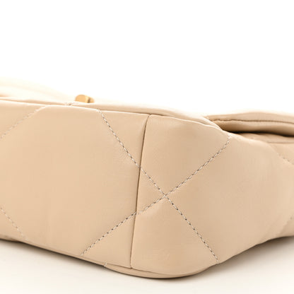 Chanel Lambskin Quilted Medium Chanel 19 Flap Beige 10 of 11