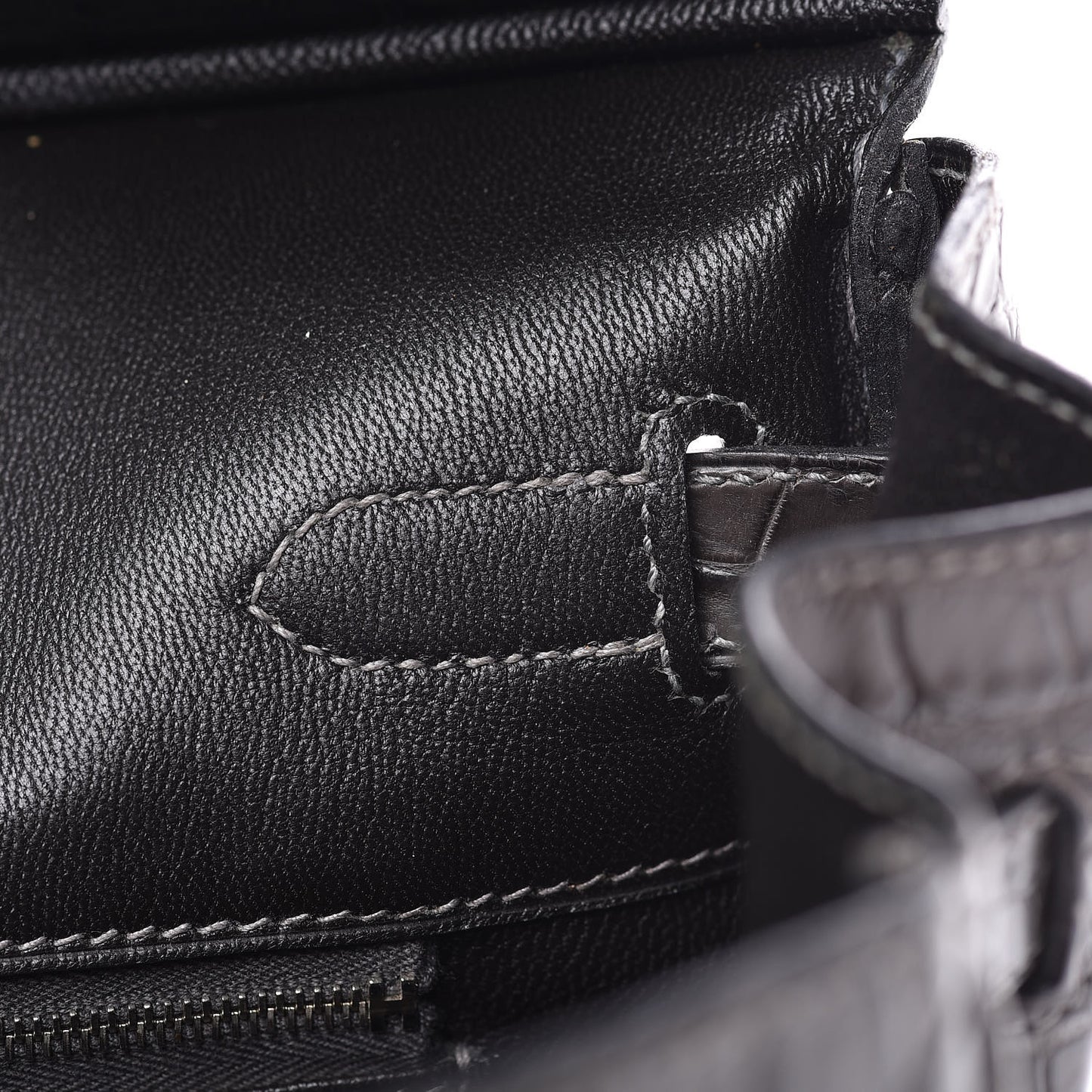 Matte Niloticus Crocodile Birkin 30 Gris Elephant