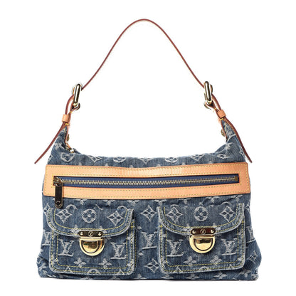 Louis Vuitton Monogram Denim Baggy PM Blue 1 of 13