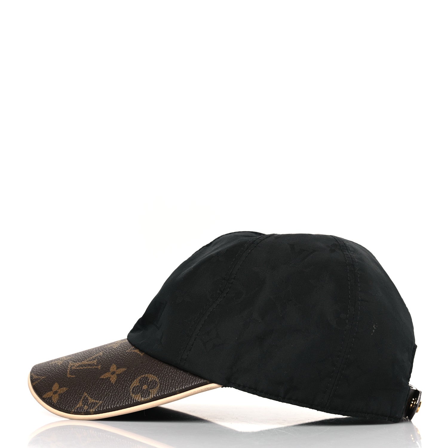 Louis Vuitton Polyester Silk Monogram LV Get Ready Cap M Black 3 of 8
