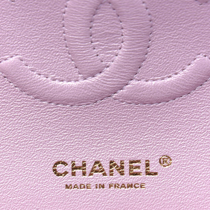 Chanel Iridescent Calfskin Quilted Medium Double Flap Light Pink 7 of 12