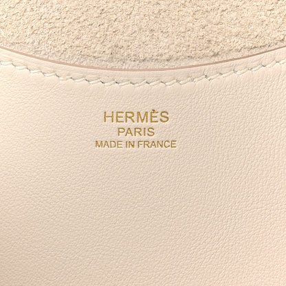 Hermes Taurillon Clemence Swift In-The-Loop 18 Bag Gris Pale 7 of 10