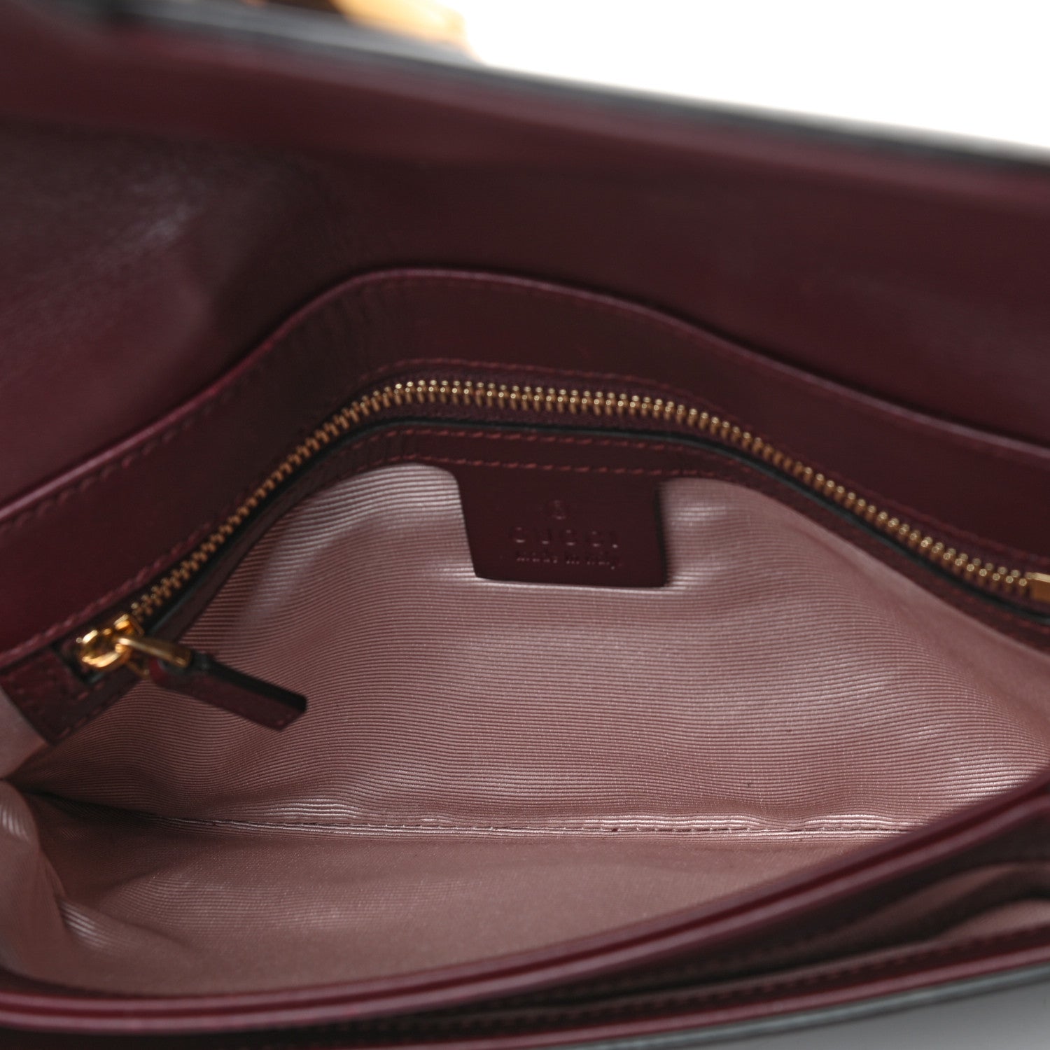 Gucci Vitello Palmellato Lux Small Arli Flap Shoulder Bag Vintage Bordeaux 5 of 9