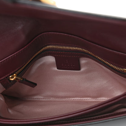 Gucci Vitello Palmellato Lux Small Arli Flap Shoulder Bag Vintage Bordeaux 5 of 9