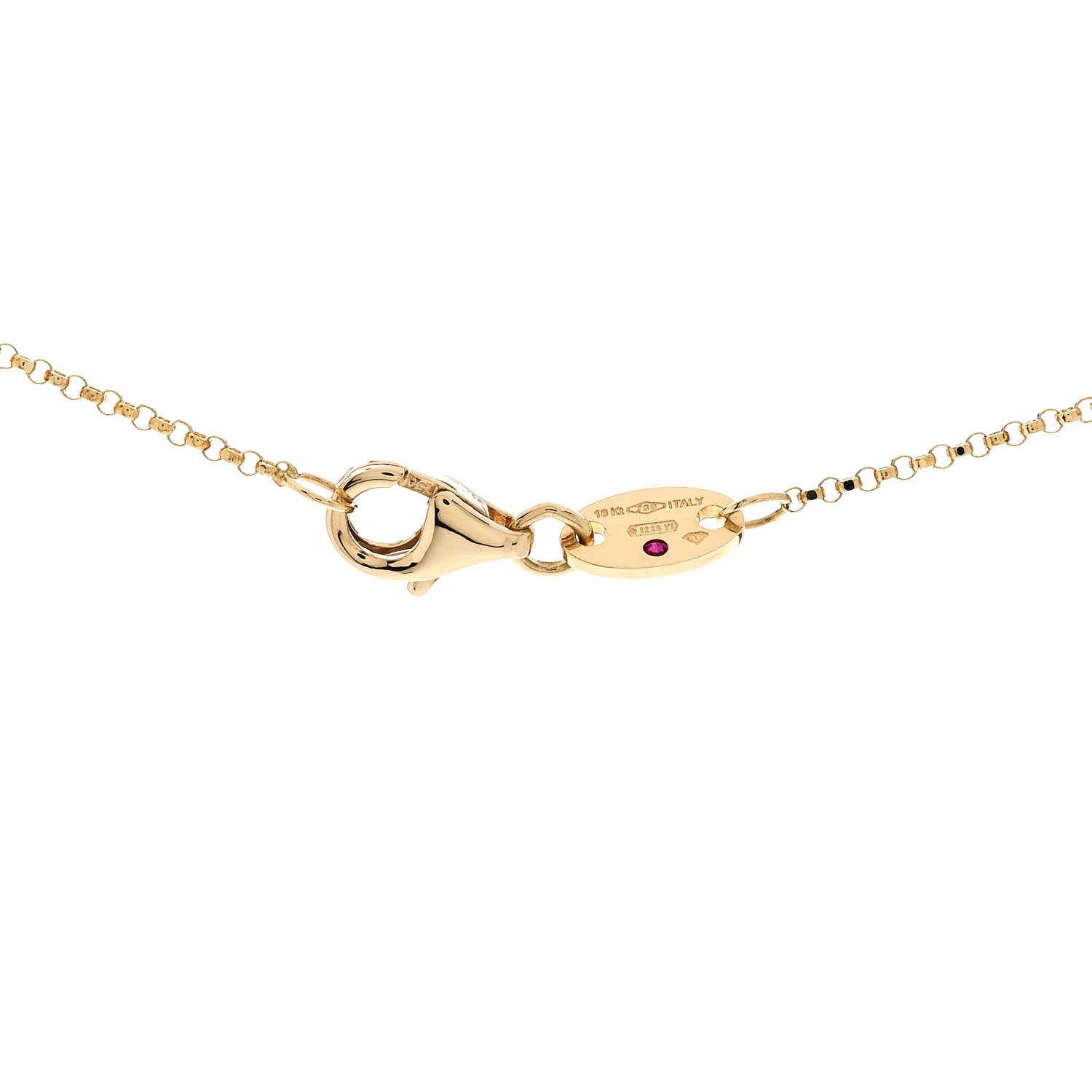 Roberto Coin 18K Yellow Gold Diamond Extra Small Petite Venetian Princess Flower Pendant Necklace 5 of 6