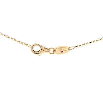 Roberto Coin 18K Yellow Gold Diamond Extra Small Petite Venetian Princess Flower Pendant Necklace 5 of 6