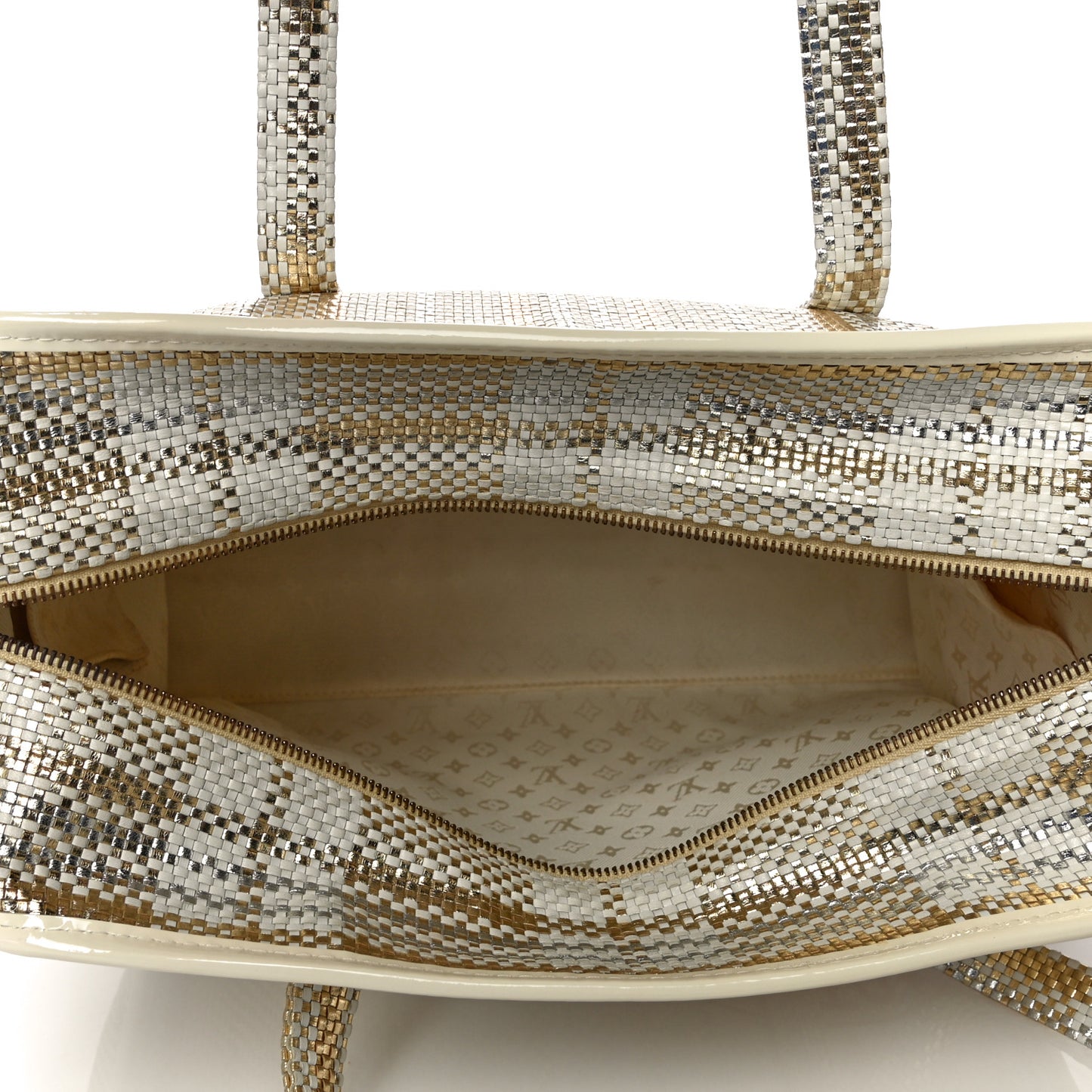 Braided Street Shopper PM Gold