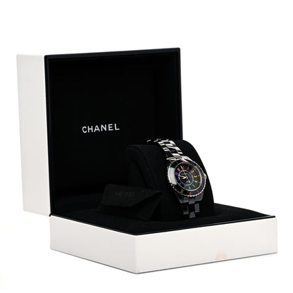 Chanel Stainless Steel Ceramic 33mm J12 Electro Quartz Watch Black 4 of 4