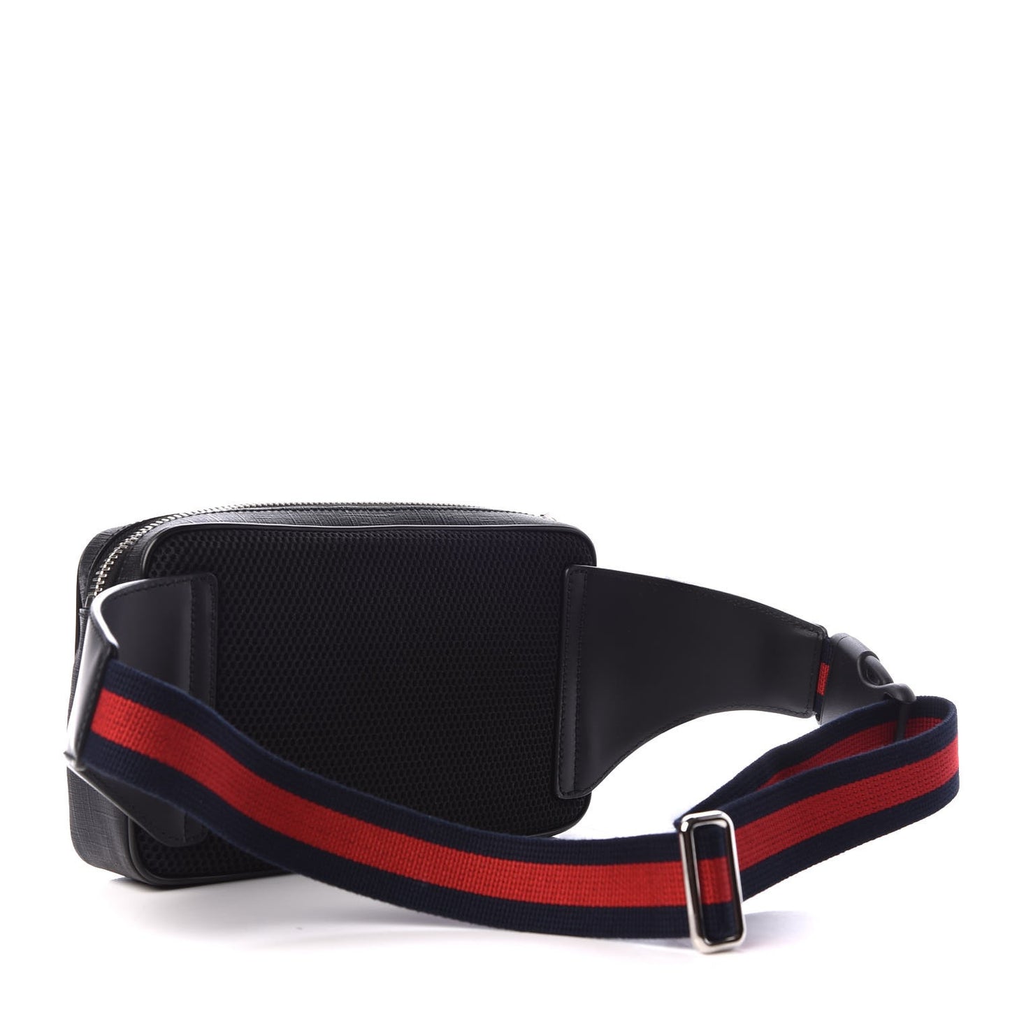 Soft GG Supreme Monogram Web Belt Bag Black Grey