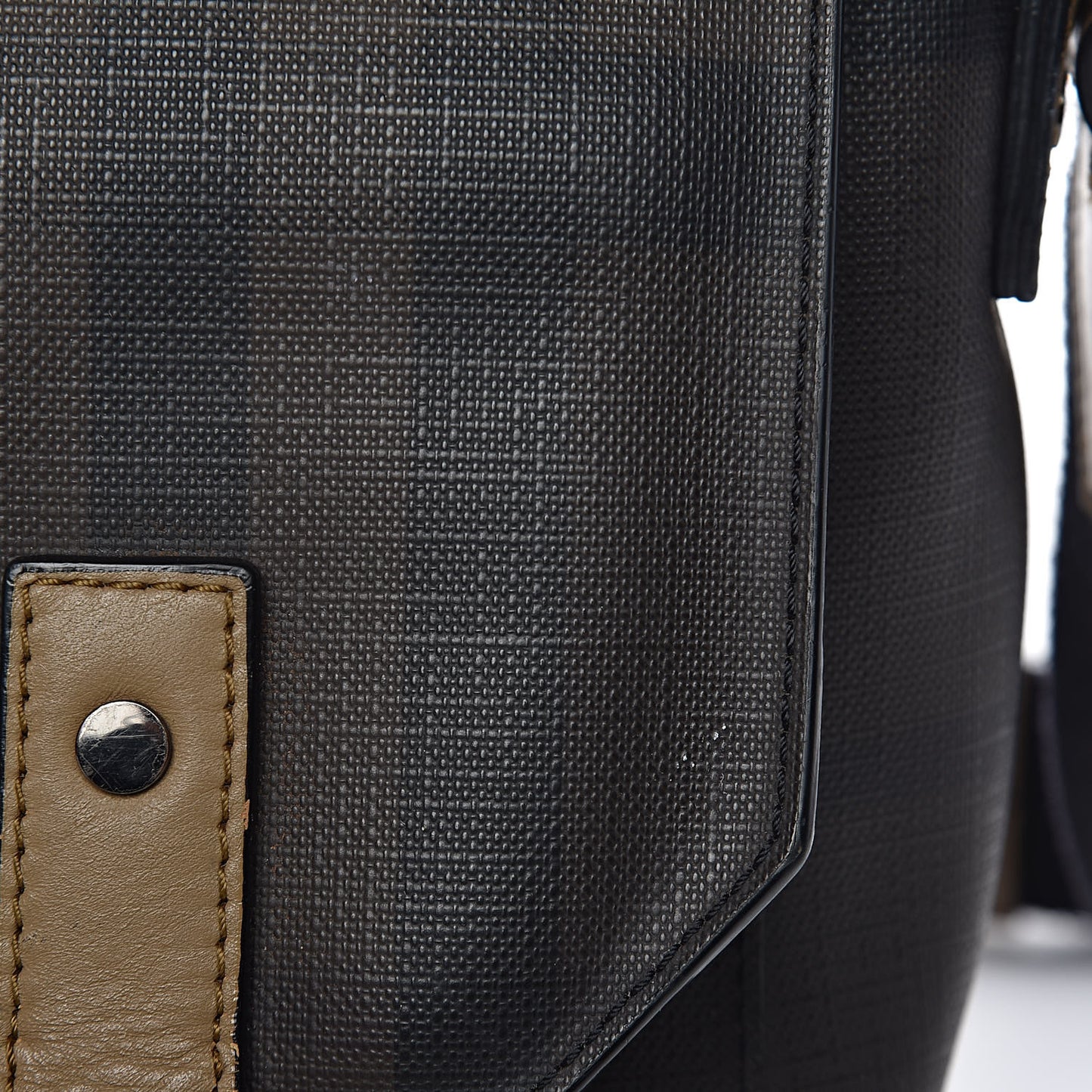 Smoked Check Grifford Messenger Bag Brown