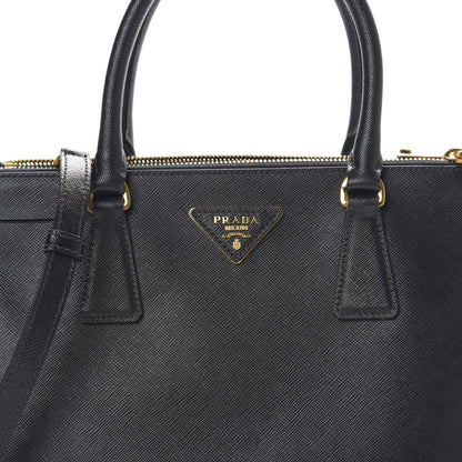 Prada Saffiano Small Galleria Double Zip Tote Black 11 of 11