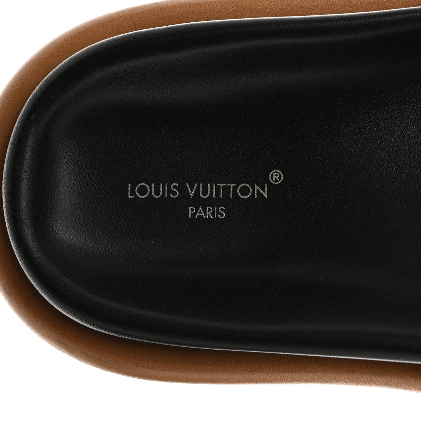 Nylon Monogram LV Pool Pillow Flat Comfort Mule Cacao Brown