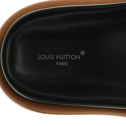 Louis Vuitton Nylon Monogram LV Pool Pillow Flat Comfort Mule Cacao Brown 6 of 9