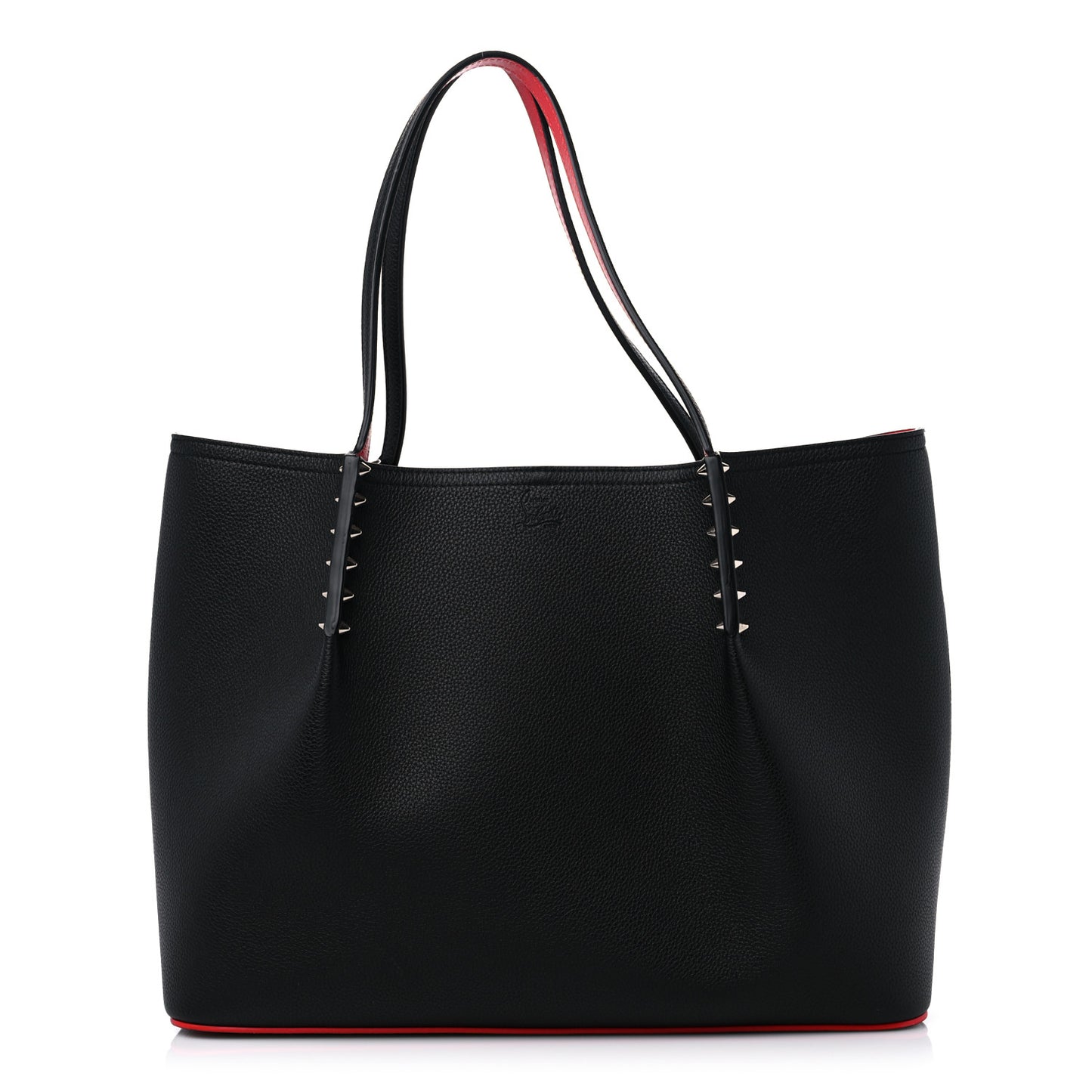 Calfskin Spiked Large Cabarock Shopper Tote Black