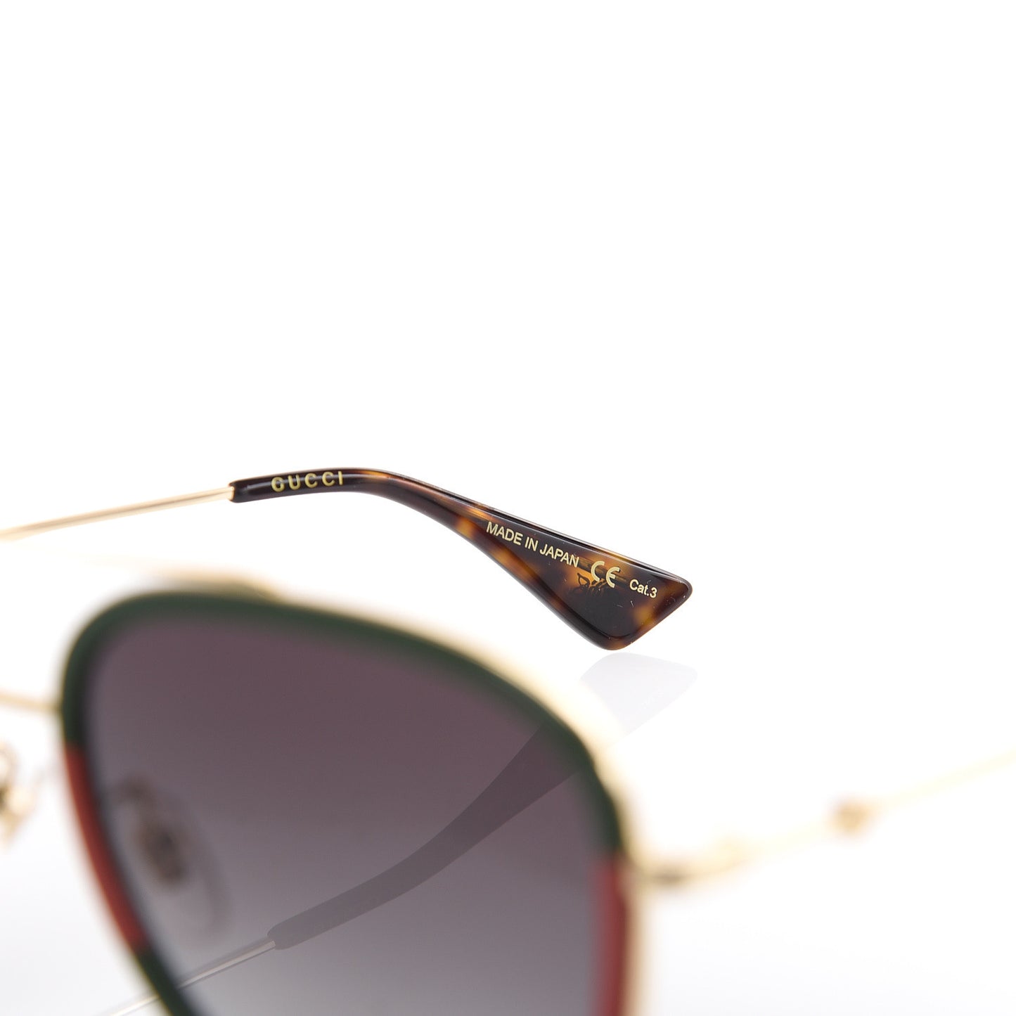 Web Aviator Sunglasses GG0062S Green Red