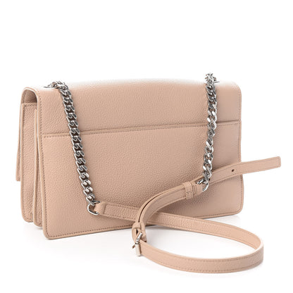 Saint Laurent Grained Calfskin Embossed Monogram Medium Sunset Marble Pink 3 of 10