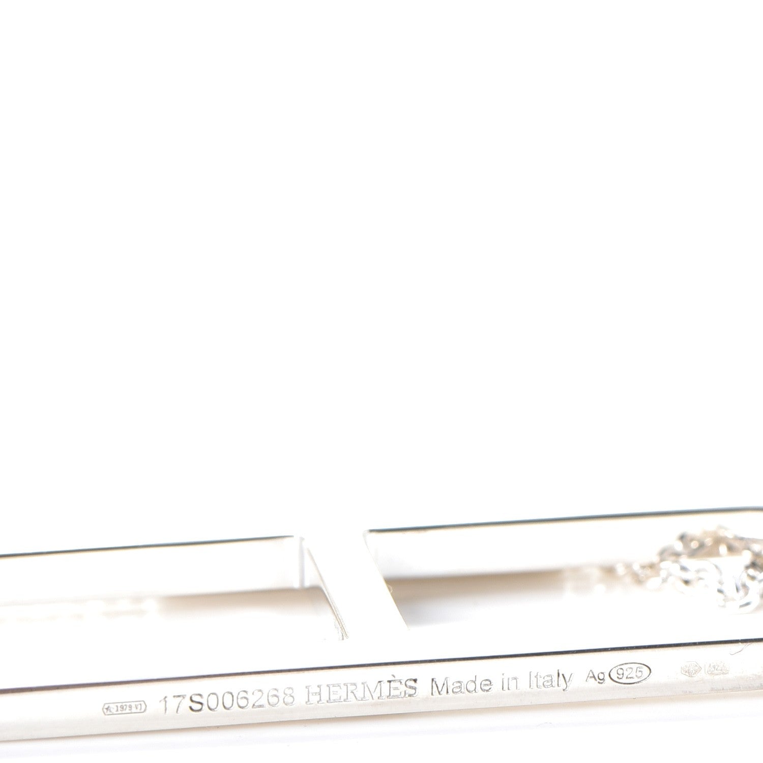 Hermes Sterling Silver Ever Chaine d'Ancre Long Necklace 4 of 6