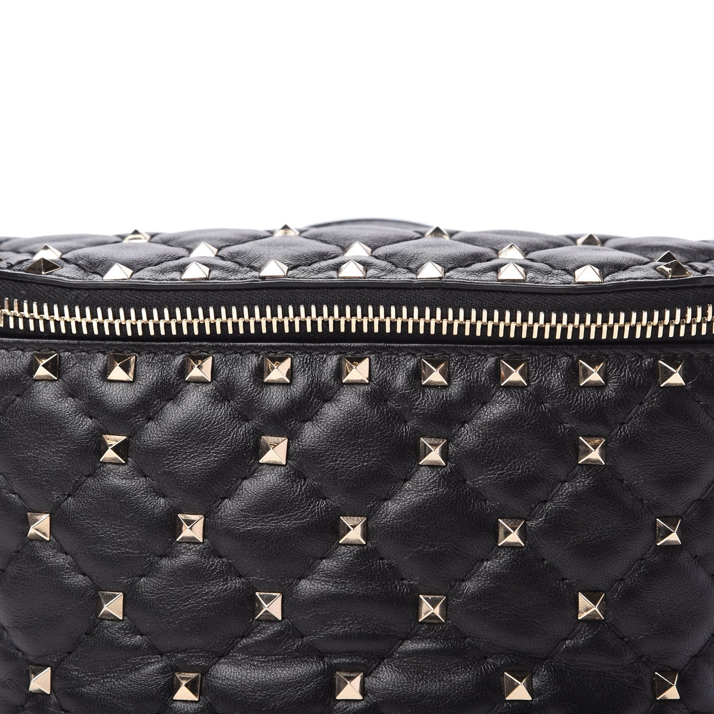 Nappa Rockstud Spike Belt Bag 105 Black