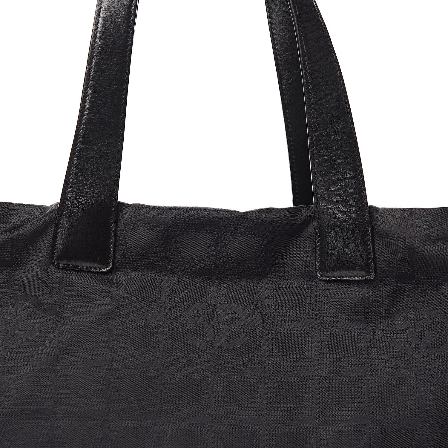 Chanel Nylon Large Travel Tote Black 10 of 11