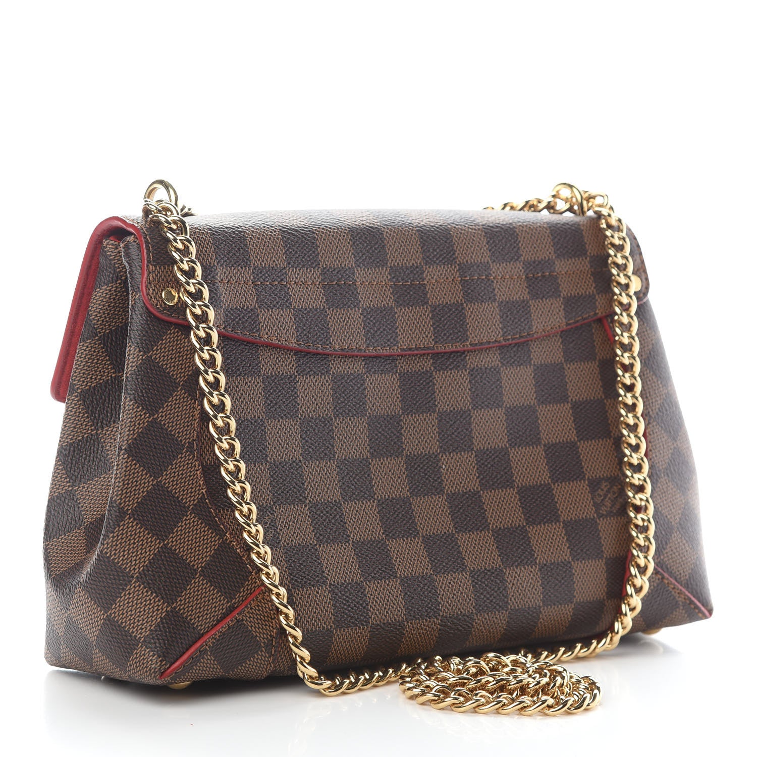 Louis Vuitton Damier Ebene Caissa Clutch Cherry 3 of 9