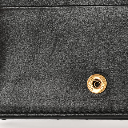 Gucci Calfskin Matelasse GG Marmont Card Case Wallet Black 9 of 16
