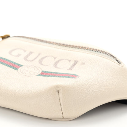 Gucci Grained Calfskin Small Logo Belt Bag White 10 of 10