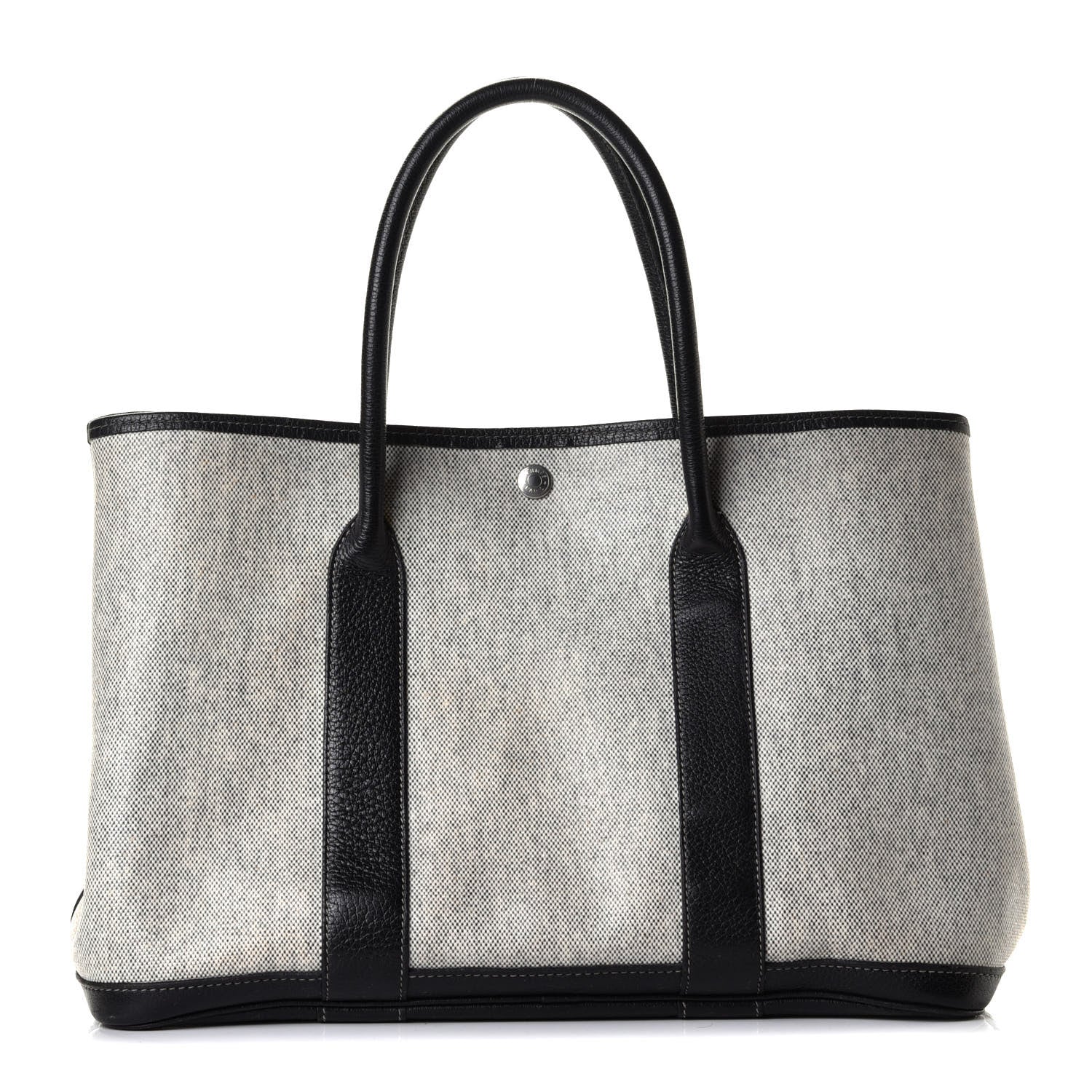 Hermes Buffle Skipper Toile Garden Party 36 MM Tote Black 1 of 4