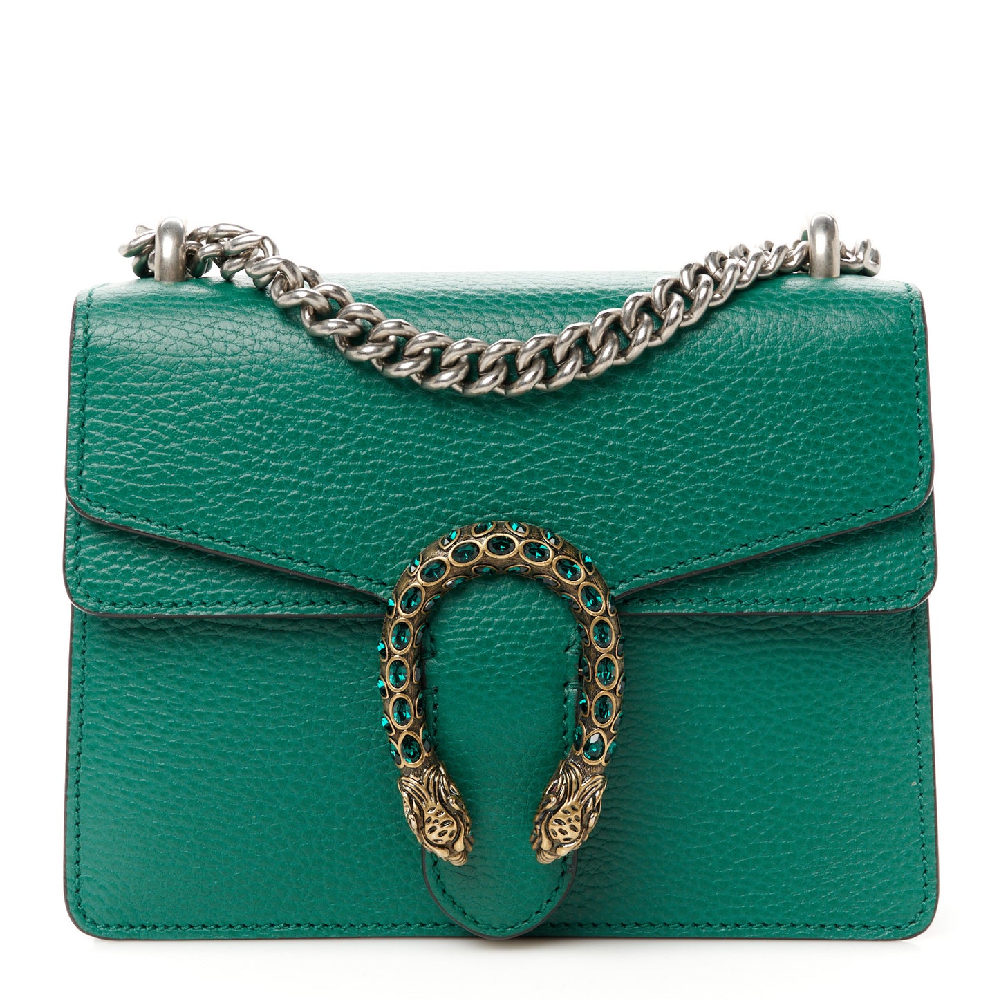 Calfskin Mini Dionysus Shoulder Bag Emerald