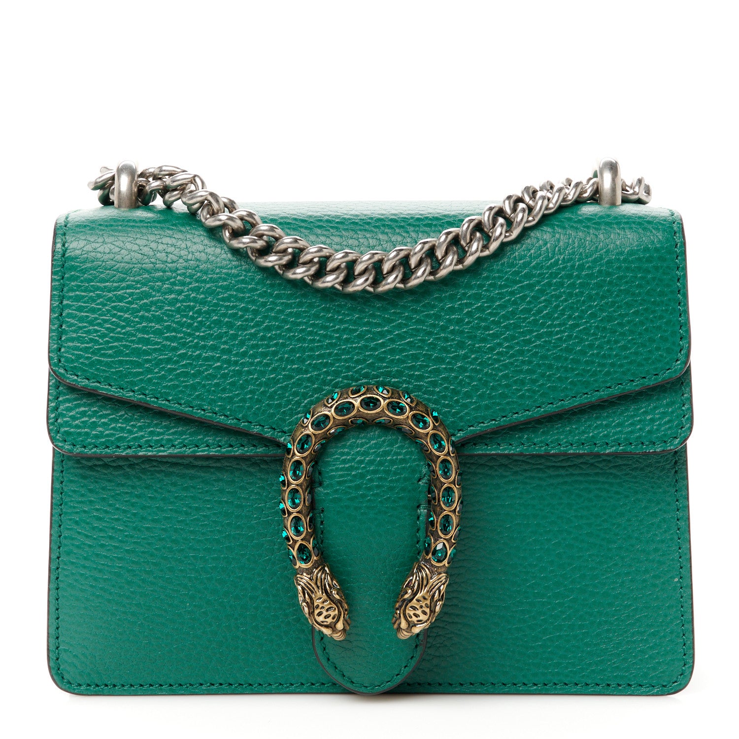 Gucci Calfskin Mini Dionysus Shoulder Bag Emerald 1 of 10