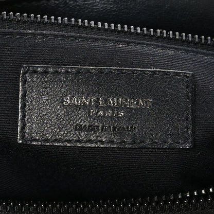 Saint Laurent Calfskin Y Quilted Monogram Monochrome Medium Loulou Chain Satchel Black 6 of 9