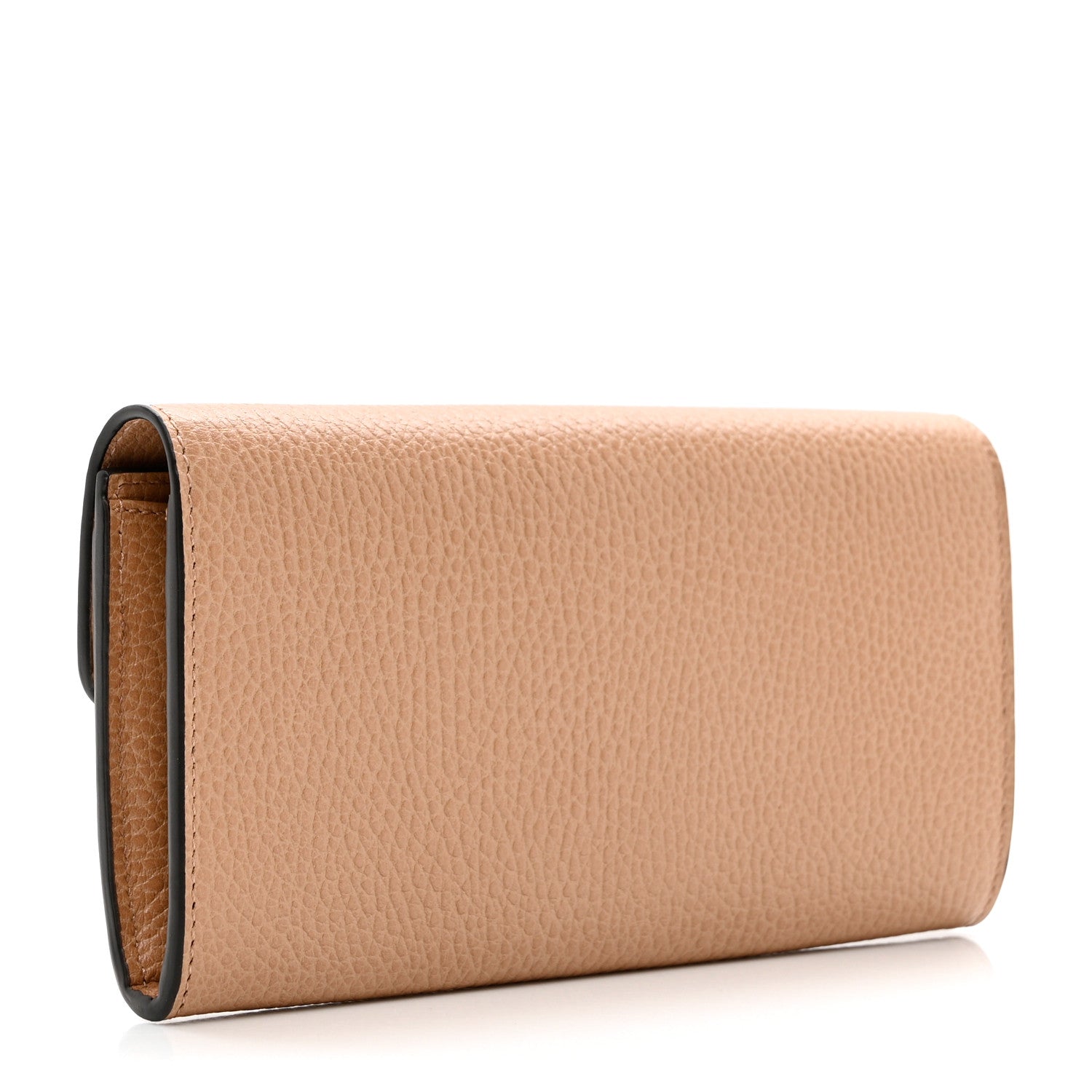 Gucci Dollar Calfskin Interlocking G Continental Wallet Camelia 3 of 7