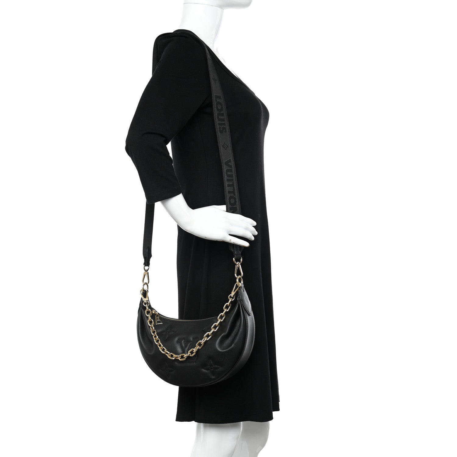 Louis Vuitton Calfskin Bubblegram Over The Moon Black 2 of 10