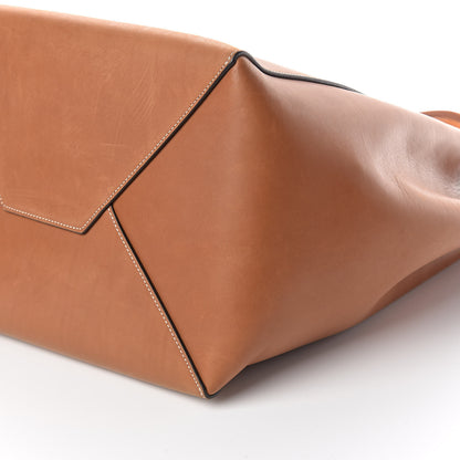 Celine Smooth Calfskin Medium Belt Cabas Phantom Brown 10 of 10