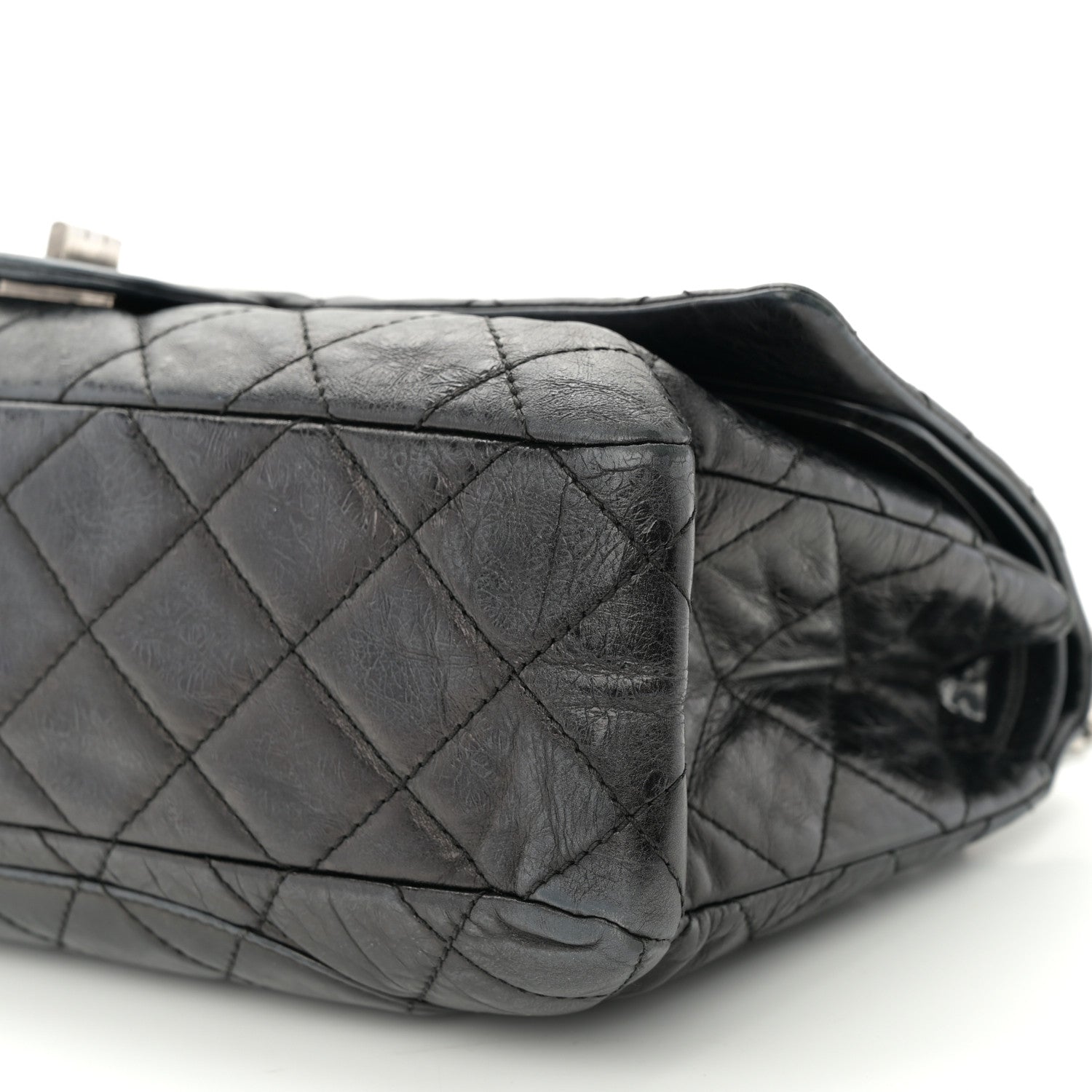 Chanel Metallic Aged Calfskin Quilted 2.55 Reissue 228 Flap Black 10 of 11
