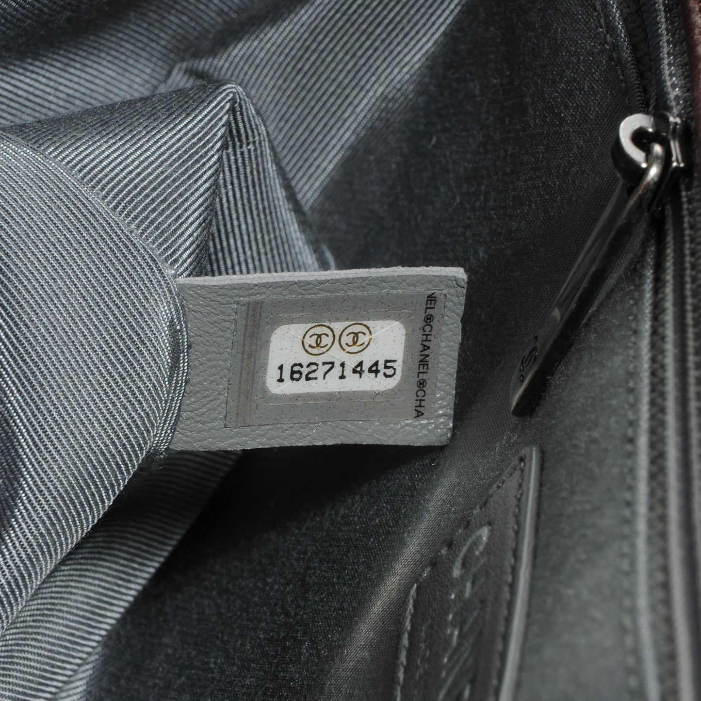 Lambskin Quilted Large Boy Flap Burgundy