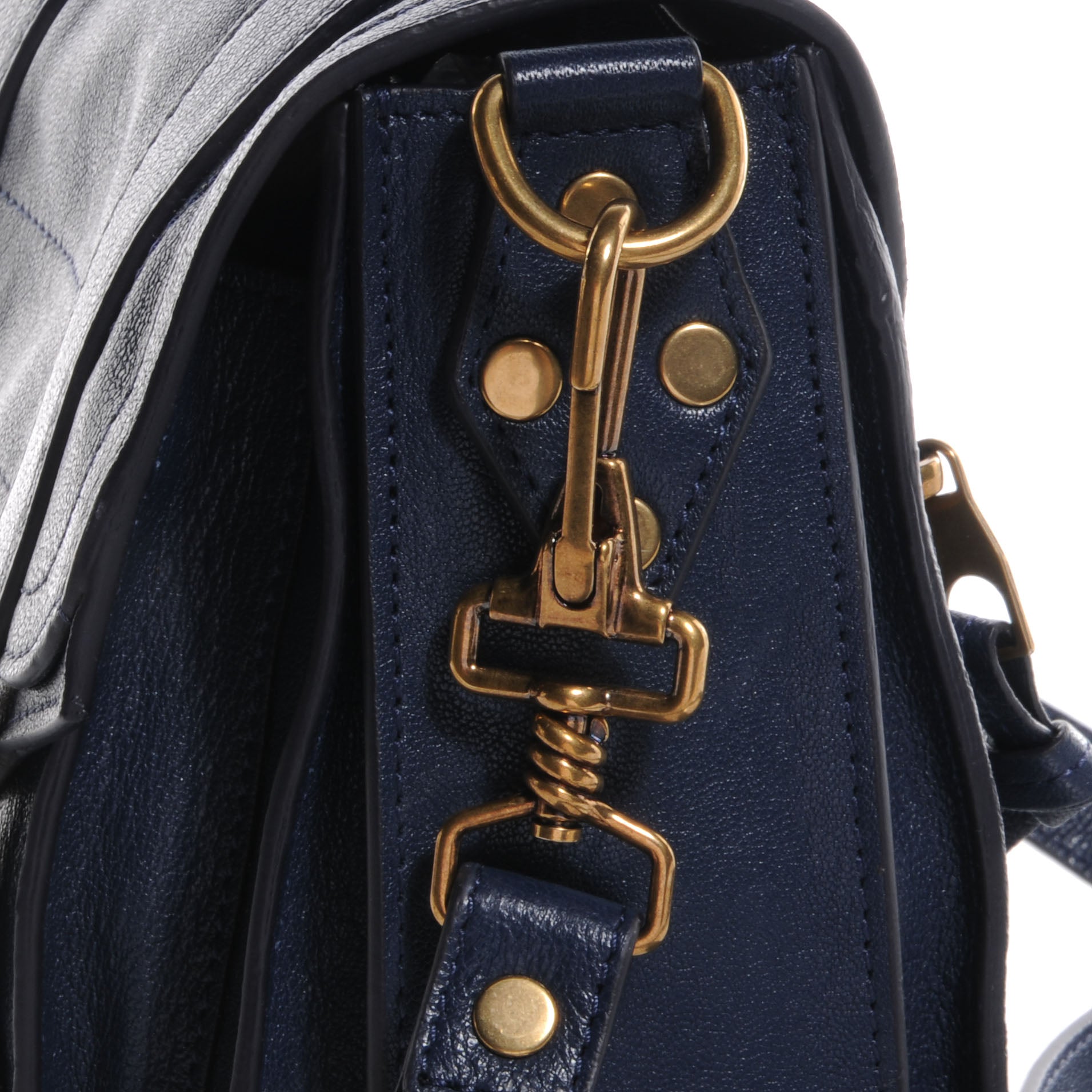 Proenza Schouler Leather PS1 Mini Pouch Messenger Bag Midnight 11 of 11