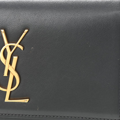 Saint Laurent Smooth Calfskin Monogram Kate Belt Bag Marine 9 of 10